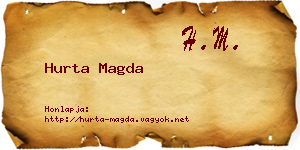 Hurta Magda névjegykártya